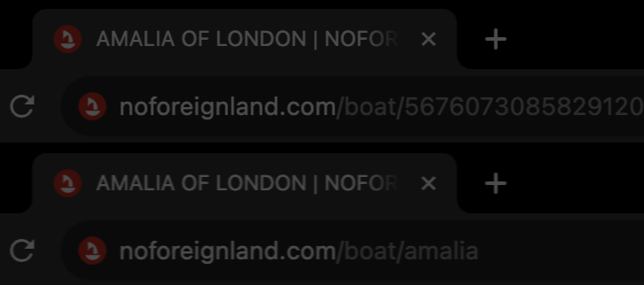 Make it easier to share your boat page by claiming your own custom URL