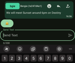 Meshtastic direct message
